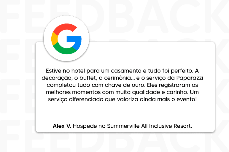 feedback de cliente elogiando hotel